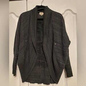 Wilfred Oversized Charcoal Gray Cardigan Sweater